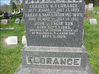 Florance, Charles G., Sarah A. (Mallinson)